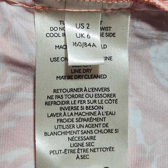 Free People Ashley Coral & White Floral Halter Dress Size 2 Spring Boho Maxi - Picture 10 of 16